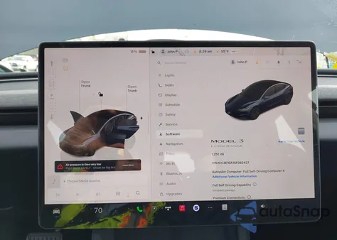 2025 Tesla Model 3 Long Range Rear-Wheel Drive/Standard Rear-Wheel Drive from USA, damaged, VIN 5YJ3E1EA1SF082427